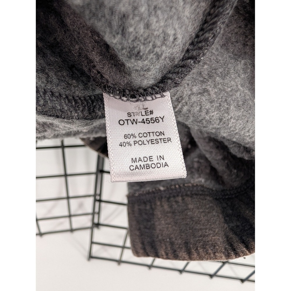 Zenana Hoodie Women Large Gray Acid Wash Snap Henley Pullover OTW-4556Y - Picture 4 of 5